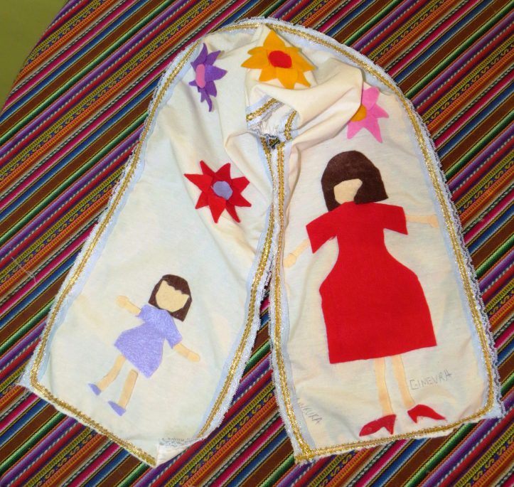 Centrotavola Waldorf fatto a mano